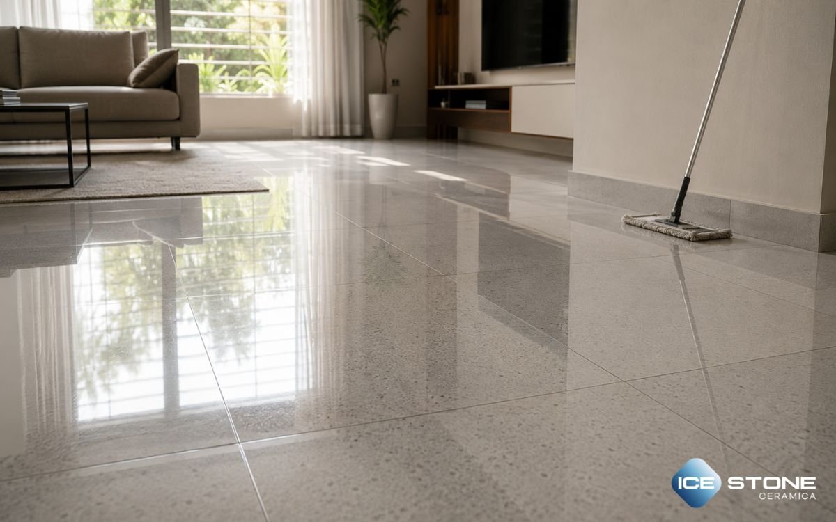 Porcelain Tiles Cleaning Method