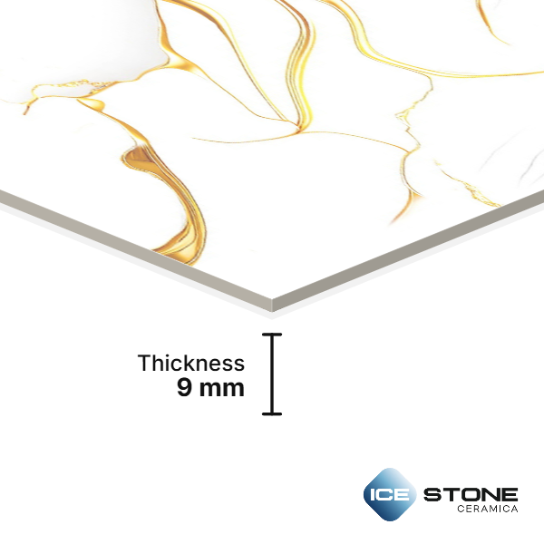 White Gold Glossy Vitrified Floor And Wall Tile 2×4 ft