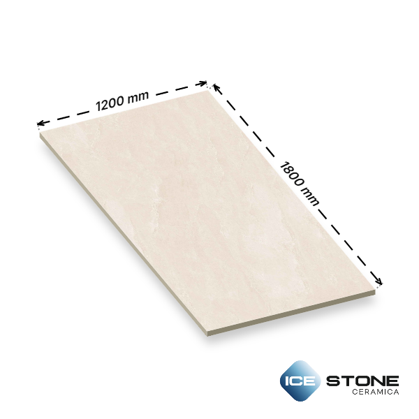 Nairoby Crema Marble Glossy Vitrified Floor And Wall Slab Tile 1200x1800mm
