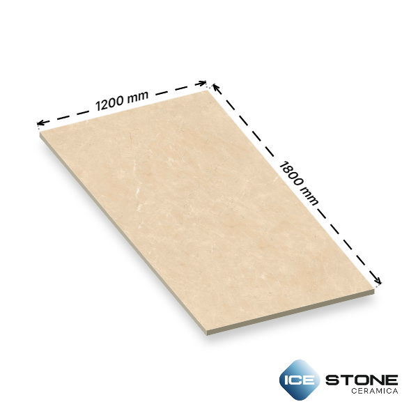 New Regal Beige Marble Glossy Vitrified Floor And Wall Slab Tile 1200x1800mm