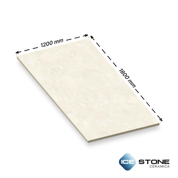 William Beige Marble Glossy Vitrified Floor And Wall Slab Tile 1200x1800mm
