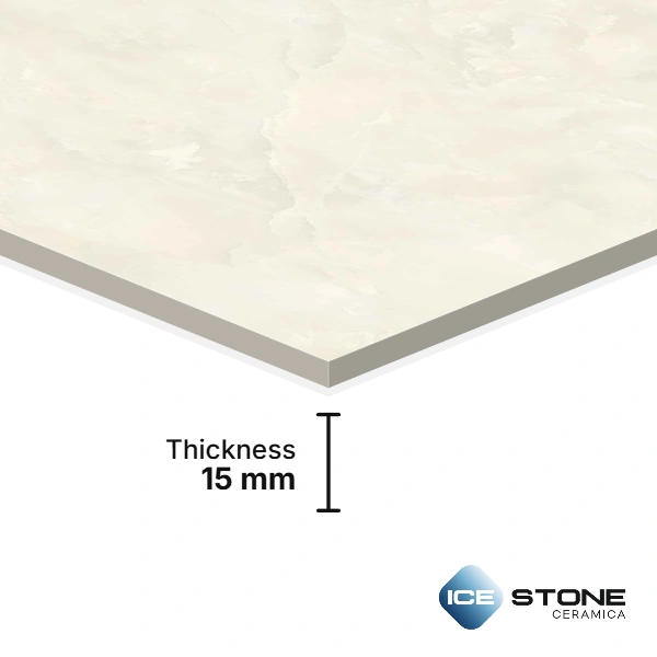 William Beige Marble Glossy Vitrified Floor And Wall Slab Tile 1200x1800mm