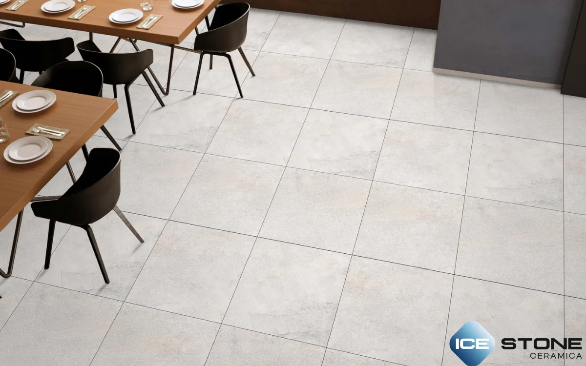 Off White Cream Natural Stone Quartzite Texture Matt Porcelain Wall And Floor Tile 2×2 ft – 2145 - Image 2