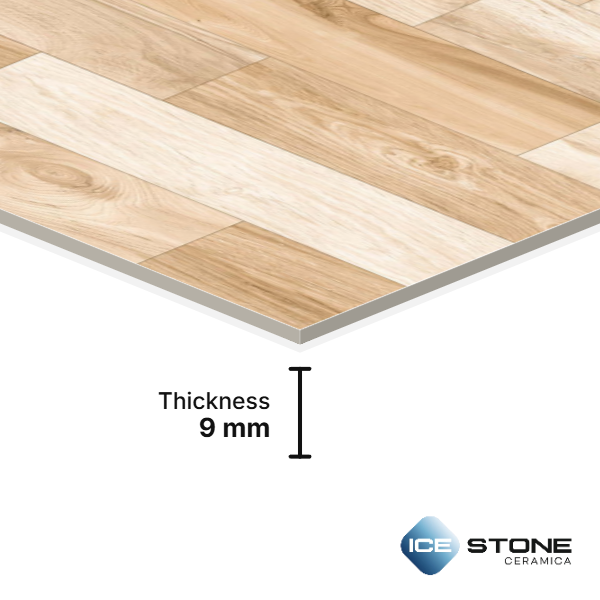Beige Mosaic Wood Pattern Matt Porcelain Wall And Floor Tile 2×2 ft – 1006 - Image 4