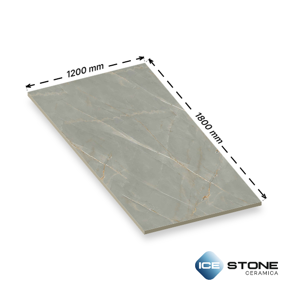 Merlin Natural Marble Glossy Vitrified Floor And Wall Slab Tile 1200x1800mm