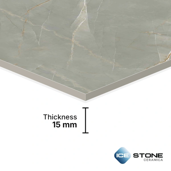 Merlin Natural Marble Glossy Vitrified Floor And Wall Slab Tile 1200x1800mm