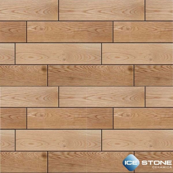 Natural Beige Wooden Plank Pattern Matt Vitrified Parking Floor Tile 16×16 inch – 3002 - Image 3