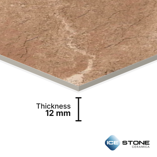 Brown Cracked Stone Texture Matt Vitrified Parking Tile 2x2 ft - Slate 105 DK - Image 4