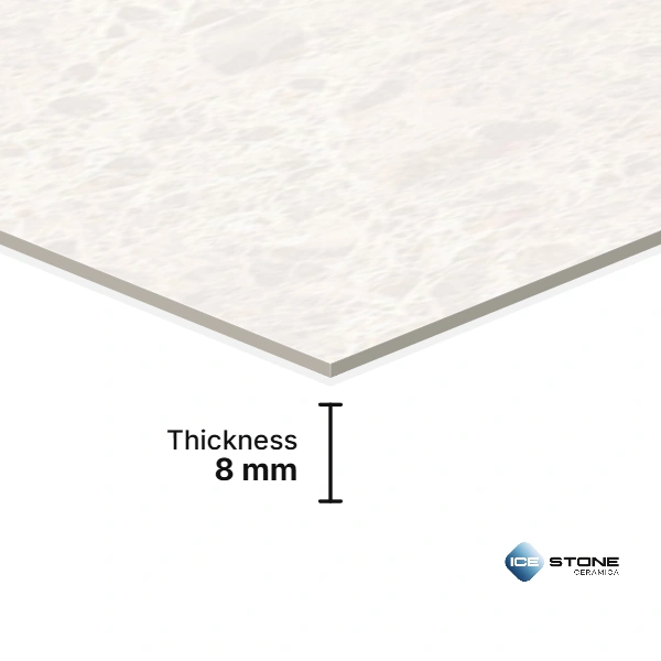Ivory Marble Plain Glossy Ceramic Wall Tile 1×2 ft – 1850-L - Image 2