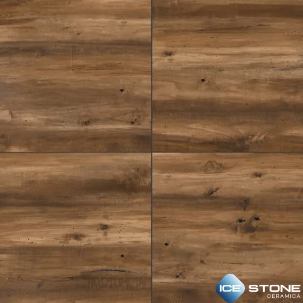 Dark Brown Rustic Wood Texture Matt Porcelain Wall And Floor Tile 2×2 ft – 1065 - Image 3