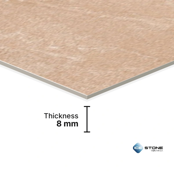 Beige Stone Texture Glossy Ceramic Wall Tile 1×2 ft – 1991-D - Image 2