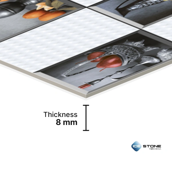 White 3D Kitchen Fruit Decor Gloosy Ceramic Wall Tile 1×2 ft – 3104-HL1-2-3 - Image 2
