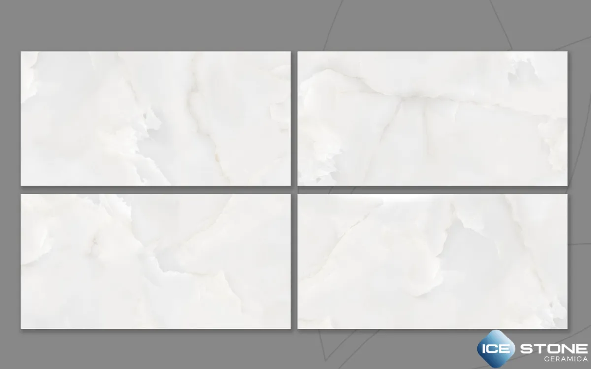 Onyx Hawai Bianco Glossy Vitrified Floor And Wall Tile 2×4 ft - Image 2