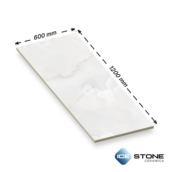 Onyx Hawai Bianco Glossy Vitrified Floor And Wall Tile 2×4 ft - Image 3