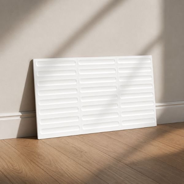 White Texture Glossy Ceramic Wall Tile 300x600 mm - 101