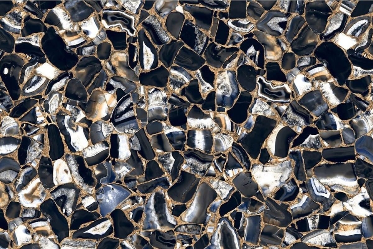 porcelain slabs TERRO BLACK