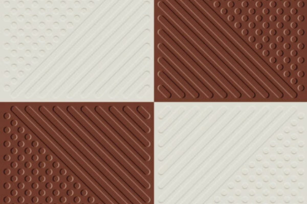 terracotta ivory parking tiles